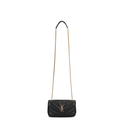 Loulou Mini Chain Bag in Black - Image 2