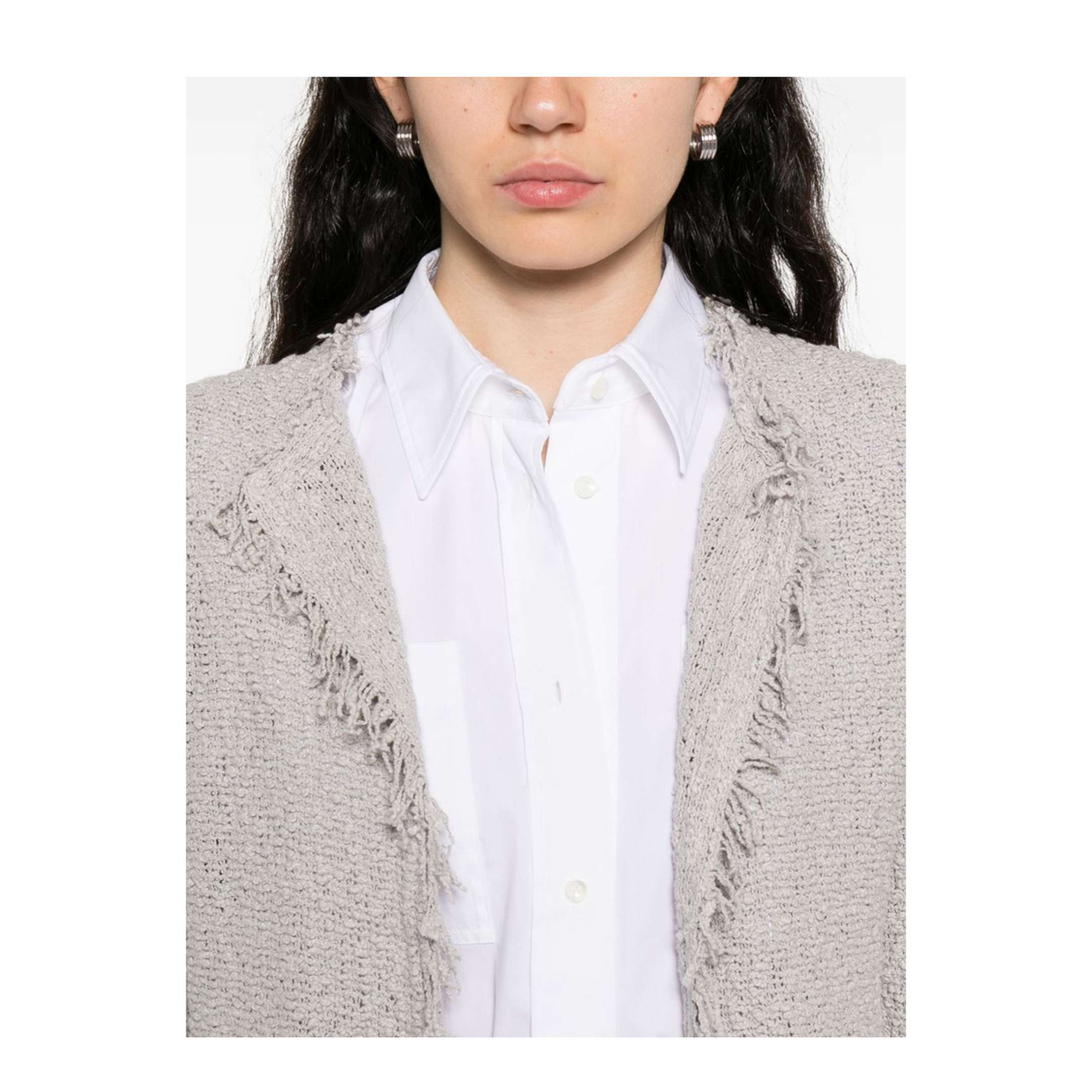 Cotton Jacket - Light Grey - Image 4