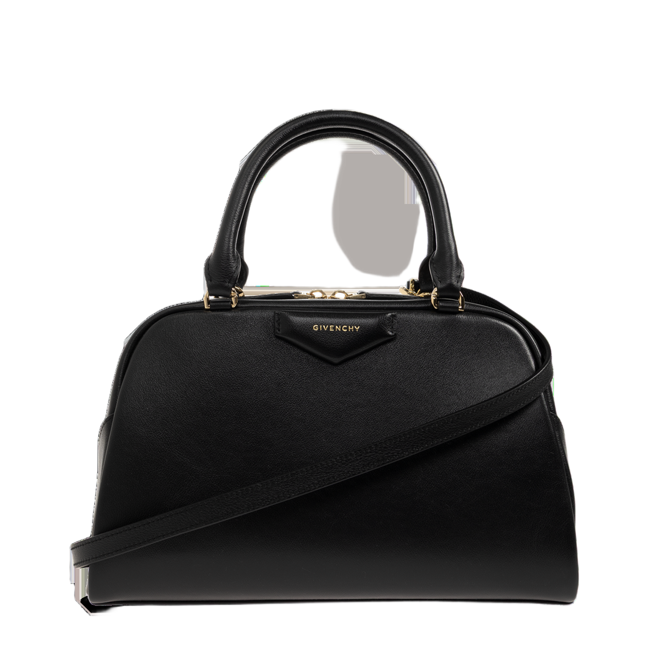 Antigona East-West Calfskin Bowling Bag - Black - Image 1