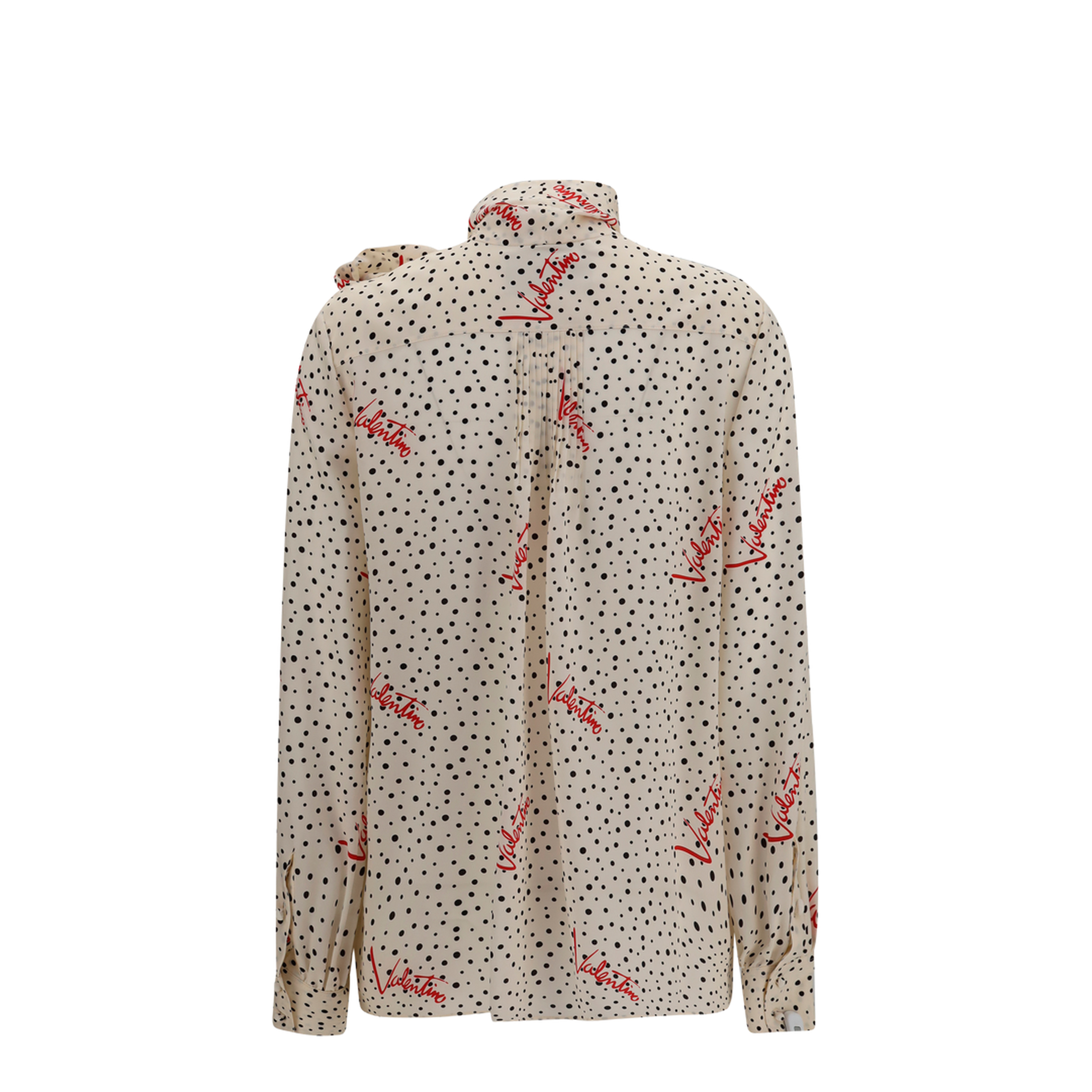 Crepe de Chine Bow-Neck Shirt - Image 2