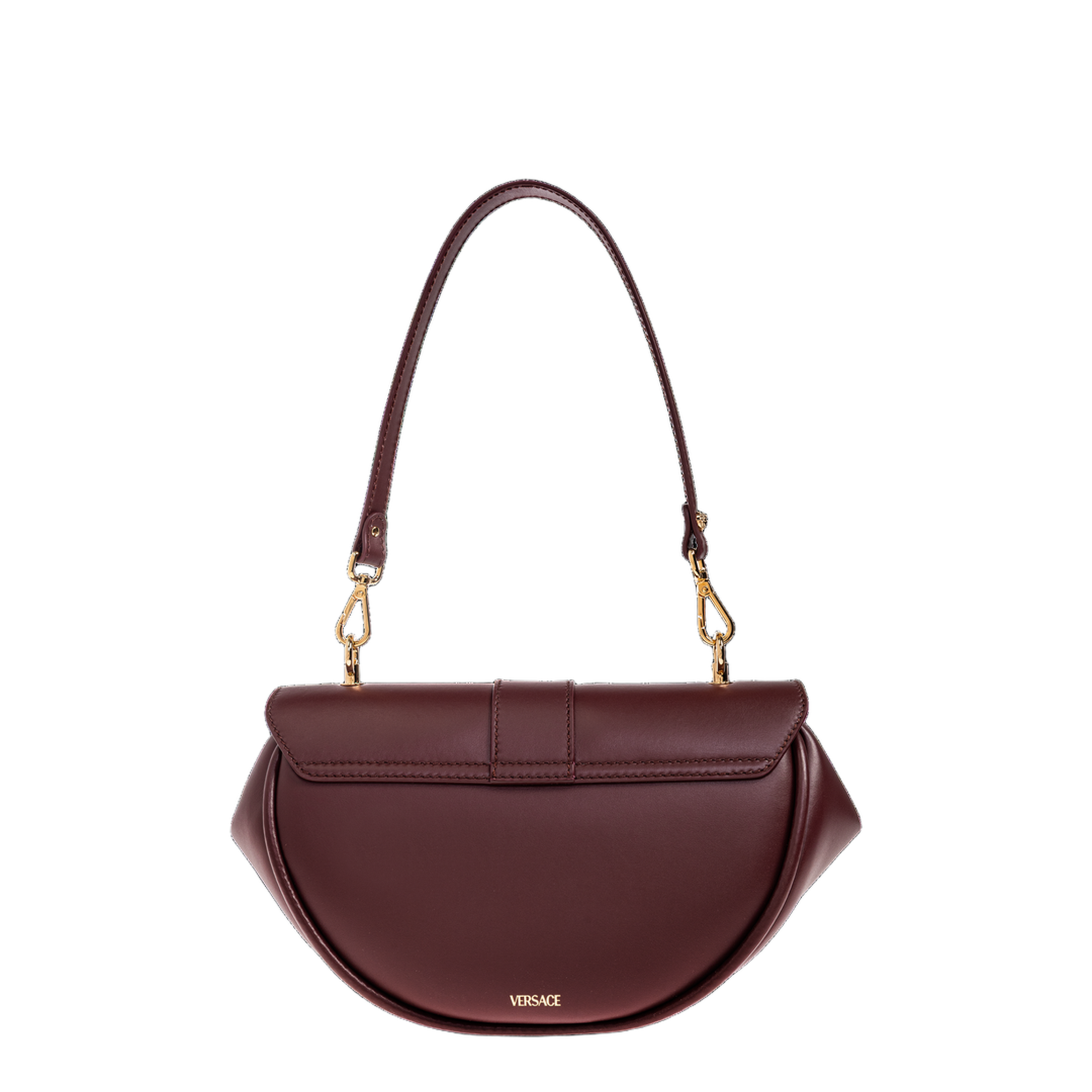 Virtus Small Calf Leather Shoulder Bag - Burgundy - Image 2