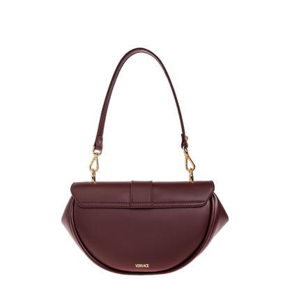 Virtus Small Calf Leather Shoulder Bag - Burgundy - Image 2