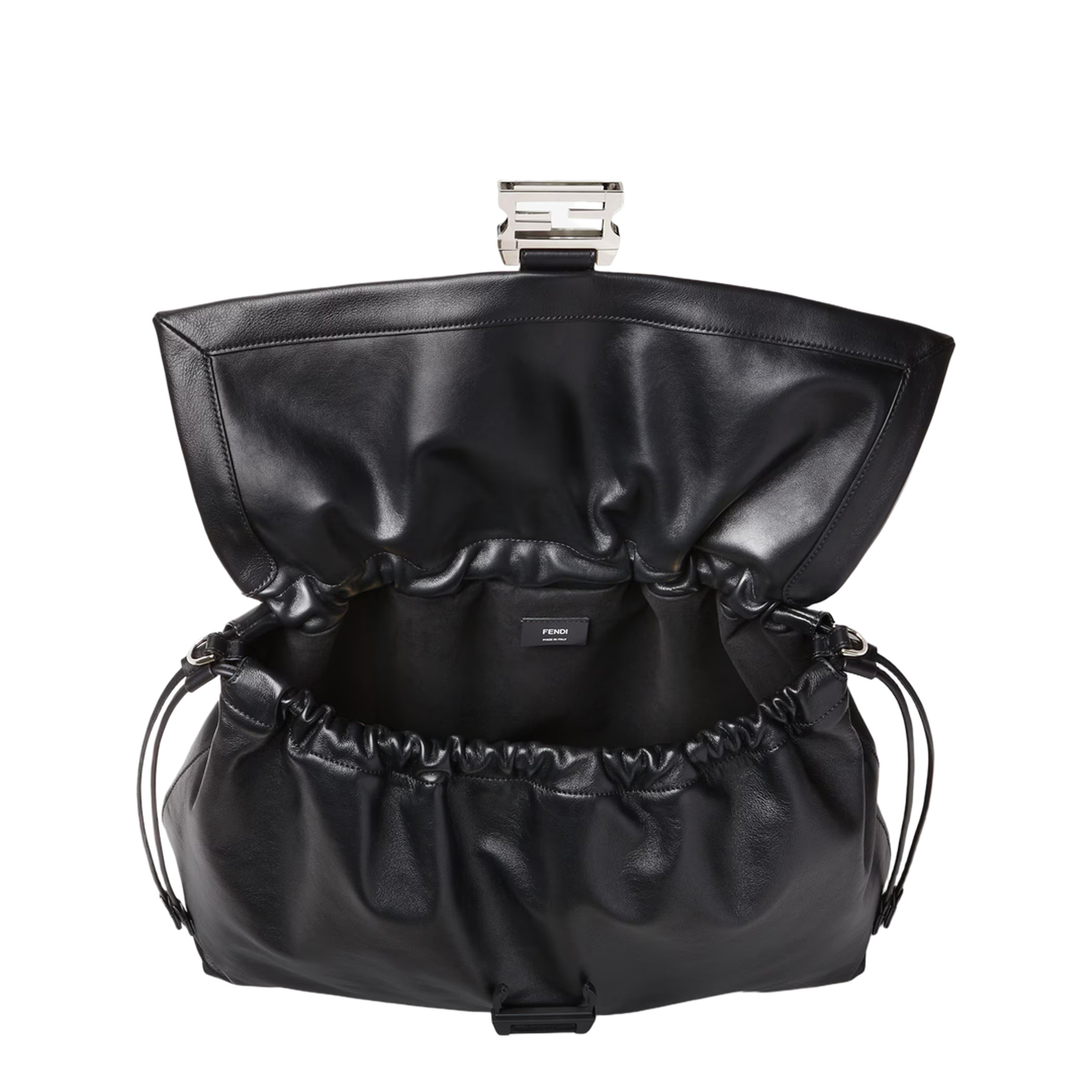 Flux Maxi Messenger Leather Black - Image 5