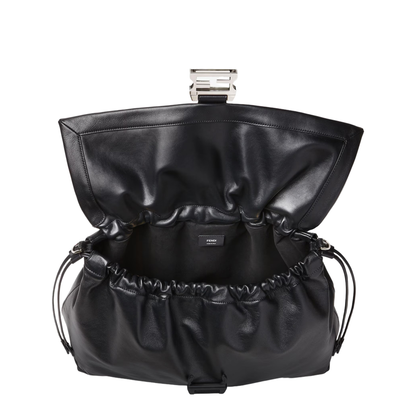 Flux Maxi Messenger Leather Black - Image 5
