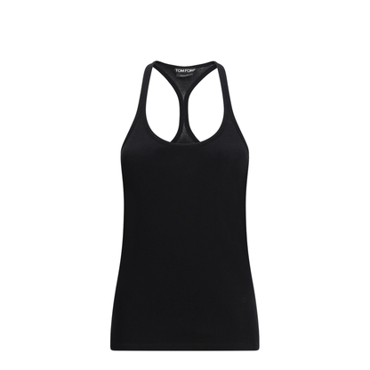 Silk-blend Ribbed Jersey Tank Top - Image 1