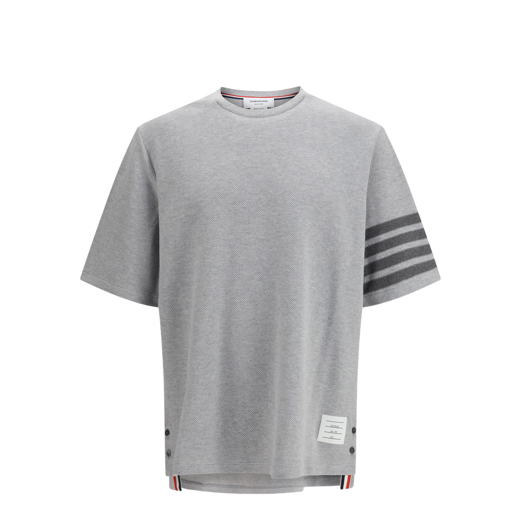 Textured Cotton Piqué T-Shirt - Image 1