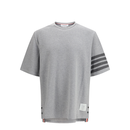 Textured Cotton Piqué T-Shirt - Image 1