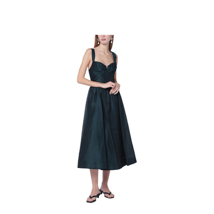 Rebellion Draped Midi Dress - Image 1