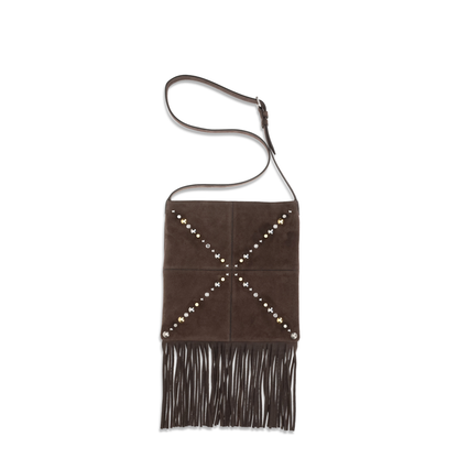 Nellcôte Calf Leather Suede Shoulder Bag - Testa di Moro - Image 2