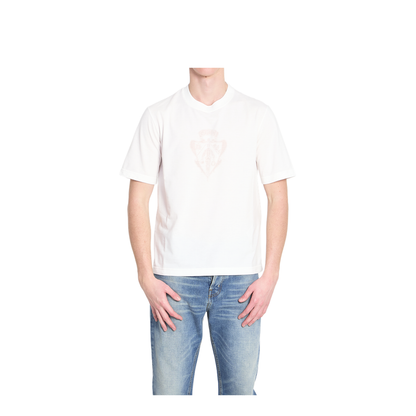 Cotton Jersey T-Shirt with Devoré Detail - Image 1