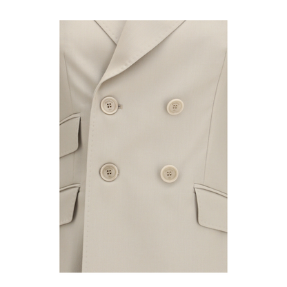 Placido Double-Breasted Blazer in Wool Mohair and Silk - Image 3