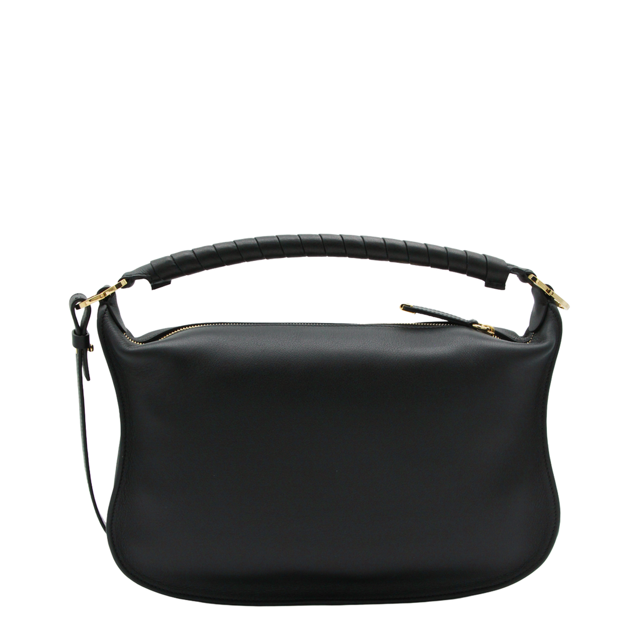Marcie Small Calfskin Shoulder Bag - Black - Image 5
