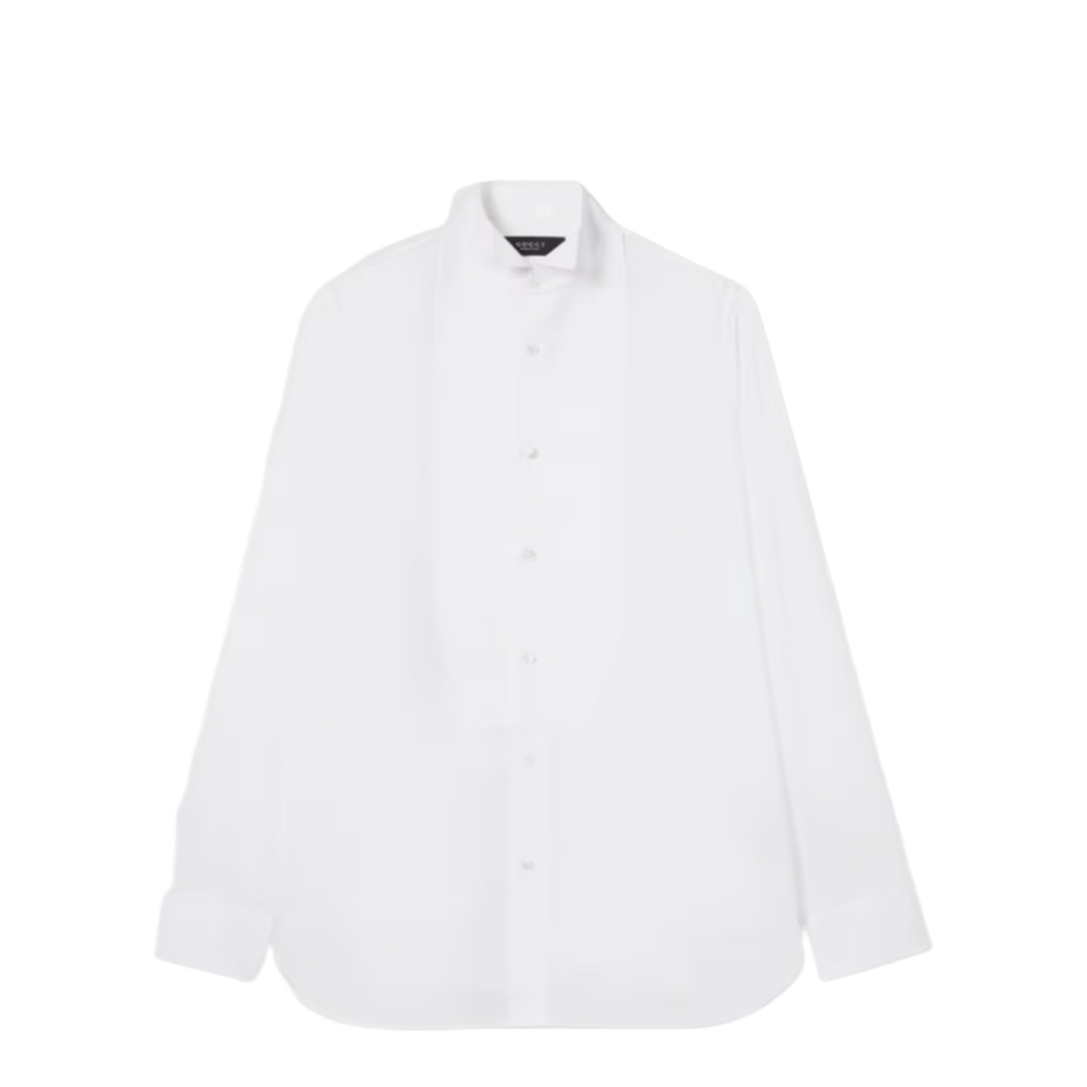 Light Chambray Cotton Shirt in White - Image 1