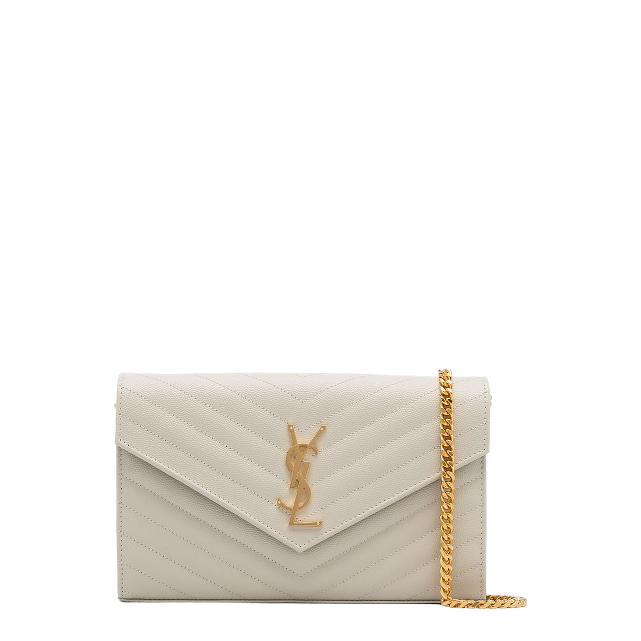 Classic Cassandre Chain Wallet In Grain De Poudre Leather - Image 1
