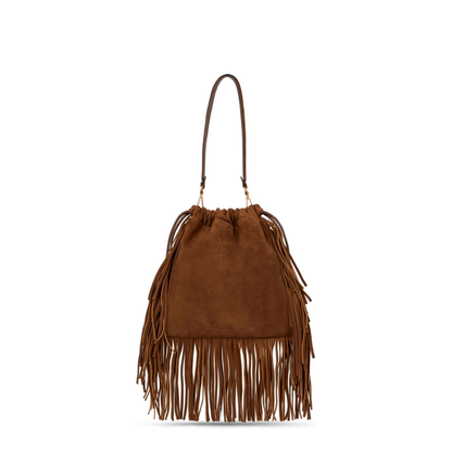 Kalispera Medium Suede Bag - Brown - Image 4