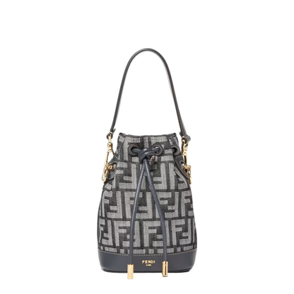 Mon Tresor Dark Blue Bucket Bag - Image 1