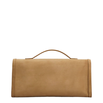 Suede Leather Clutch Bag - Image 3