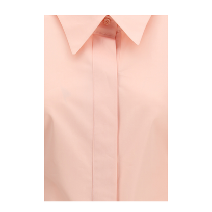 Cut-out Cotton Poplin Shirt - Image 3