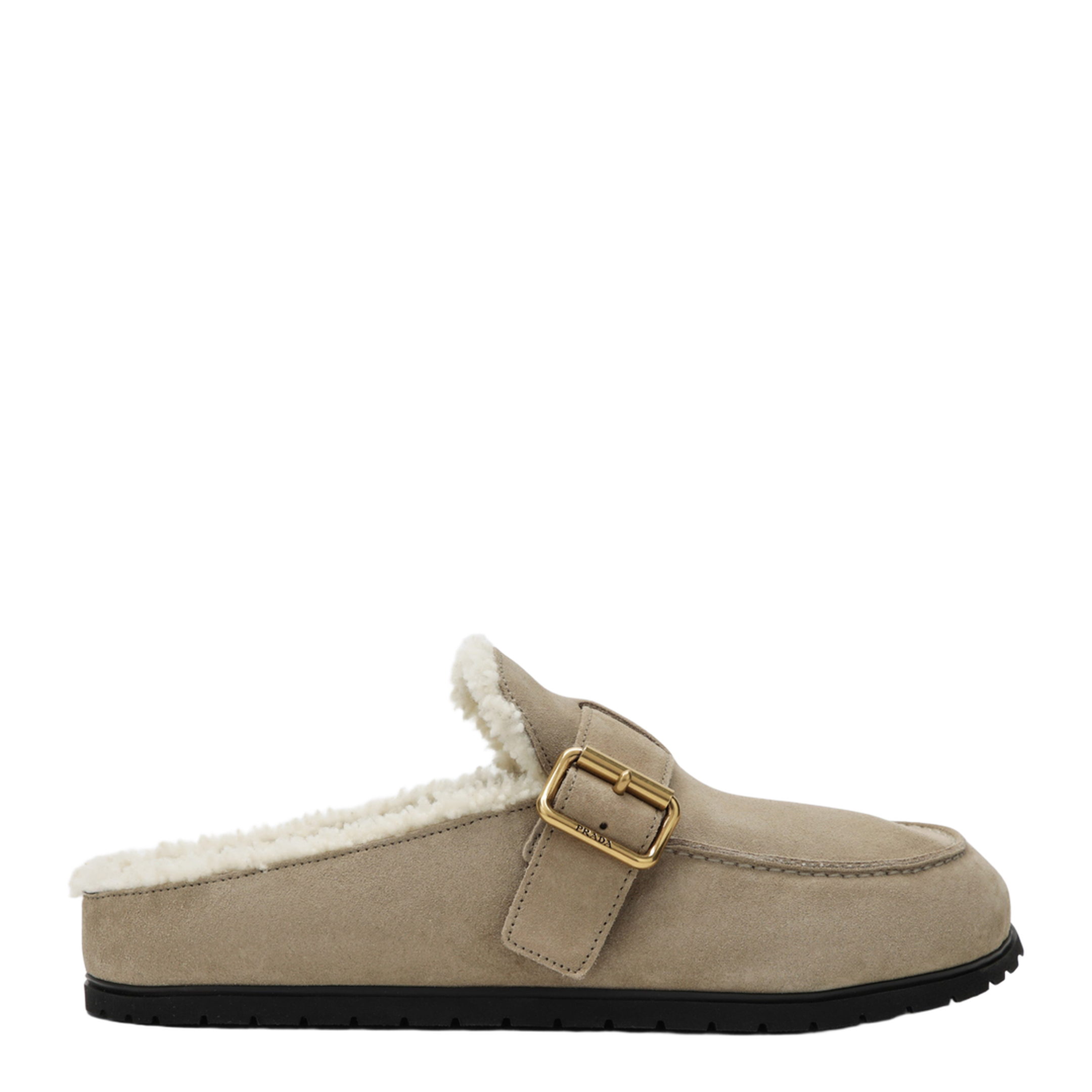 Desert Suede Clogs with Shearling Lining - Image 1