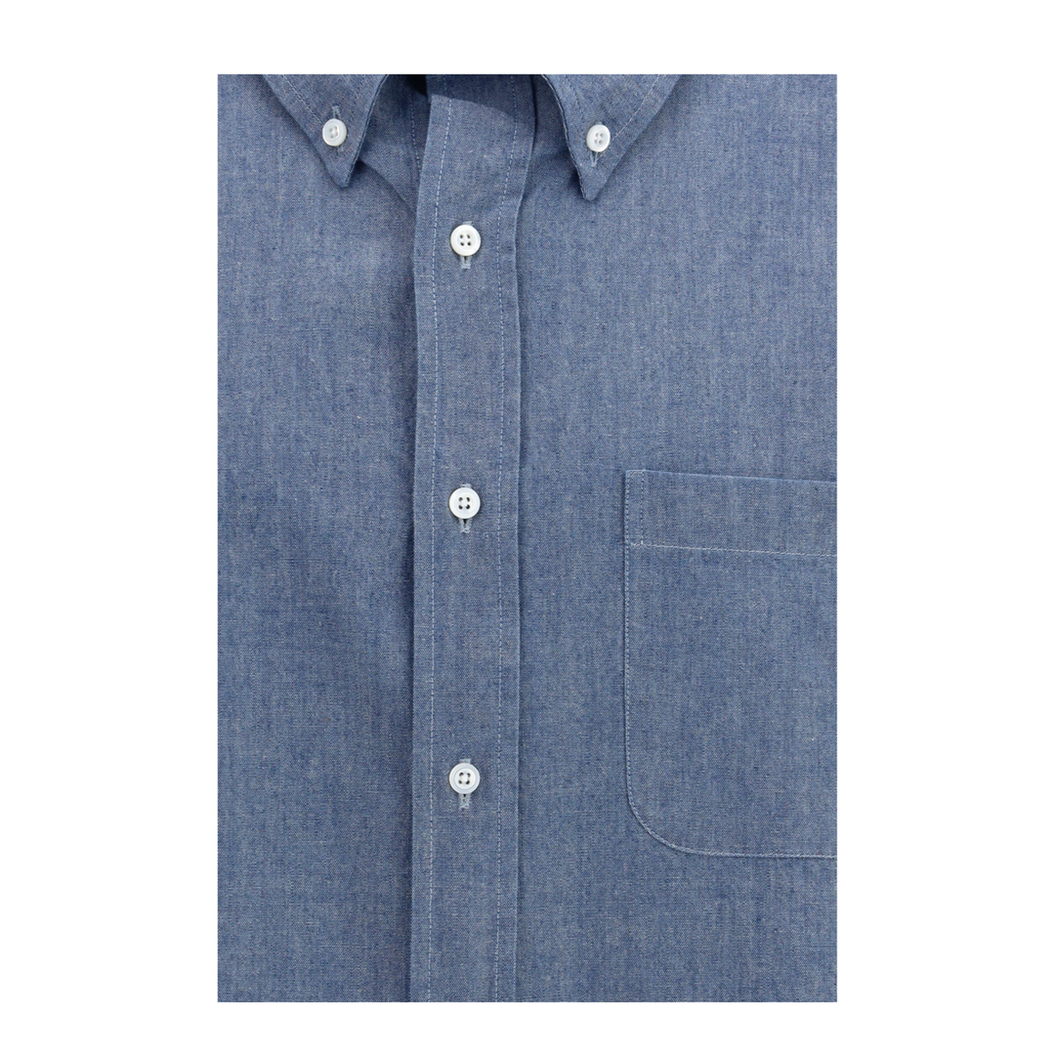 Denim Shirt with Logo - Image 3