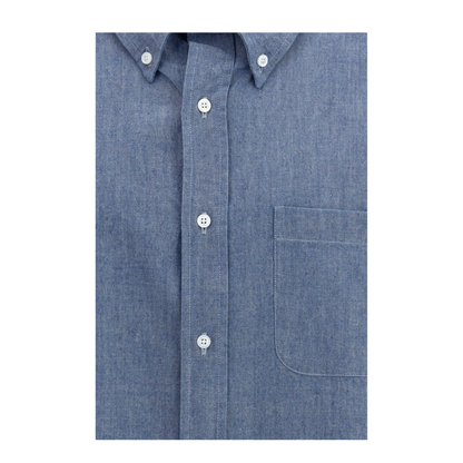 Denim Shirt with Logo - Image 3