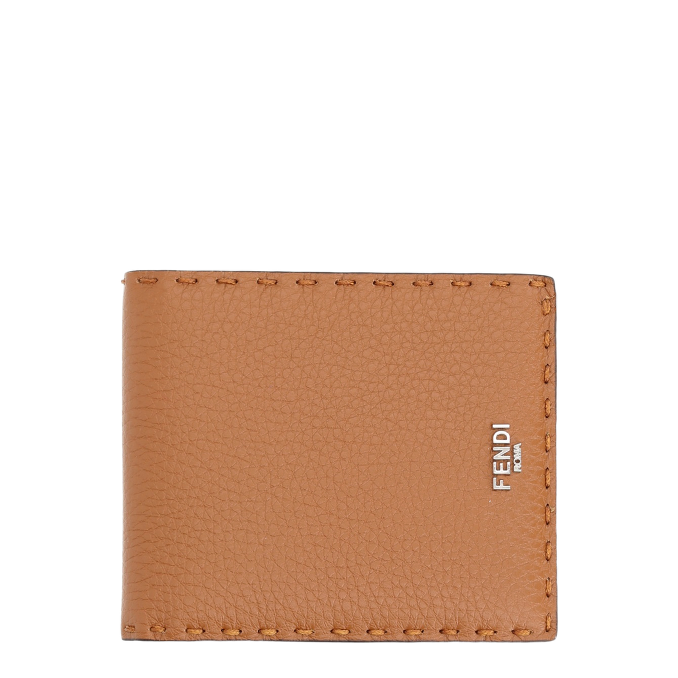 Selleria Calf Leather Bifold Wallet - Cuero with Amarillo Girasol Interior - Image 1