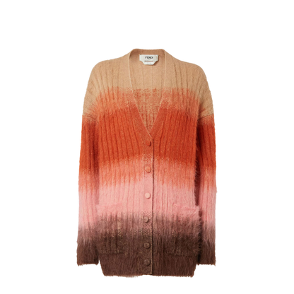 Gradient Mohair and Wool Oversized Cardigan - Image 1