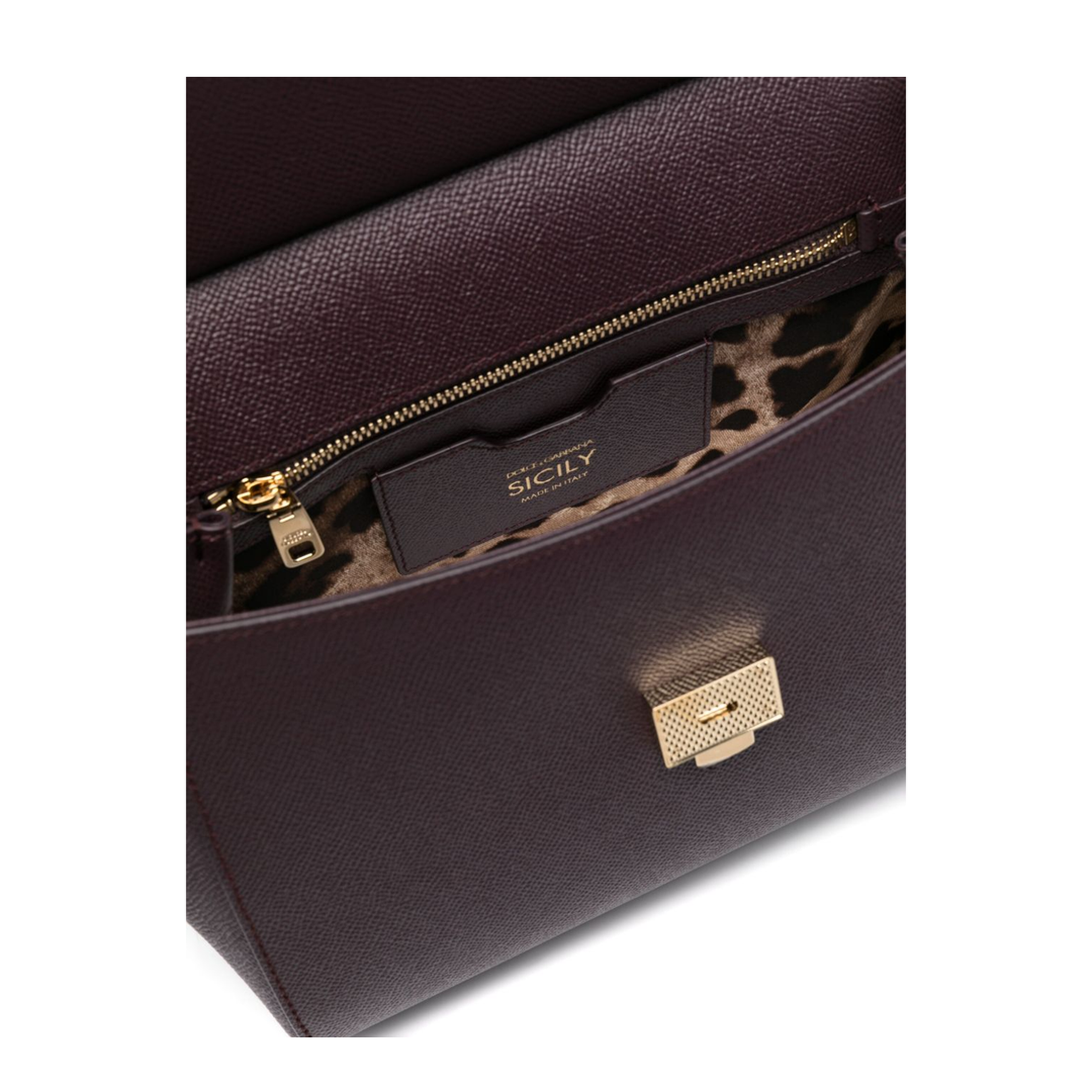 Large Sicily Handbag in Bordeaux - Image 5