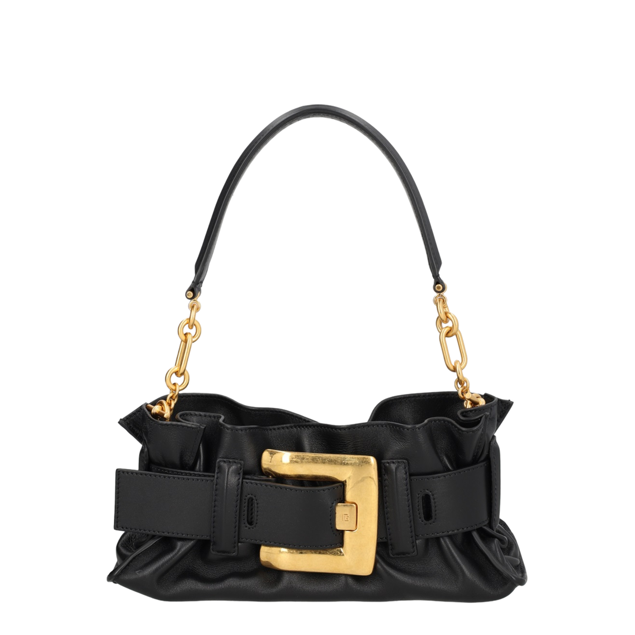 Shoulder Bag Leather Black - Image 1
