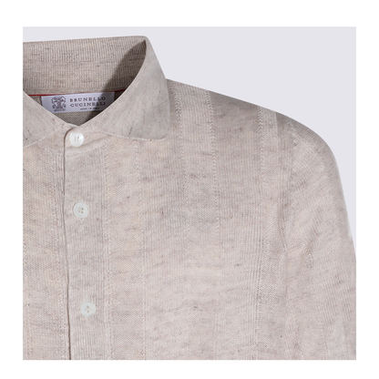 Cream Linen Blend Shirt - Image 6