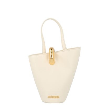 Bambola Small Calfskin Shoulder Bag - Light Ivory - Image 1