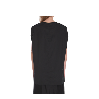 Owen Top Black in Cotton - Image 4