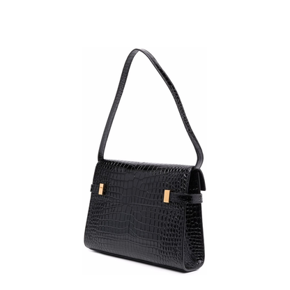 Manhattan Small Leather Shoulder Bags - Black - Image 2