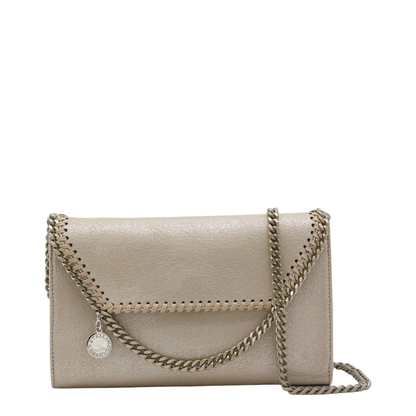 Falabella Polyester Wallet On Chain - Gold - Image 2