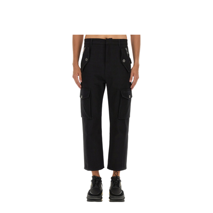 Cargo Trousers Black Fabric - Image 1