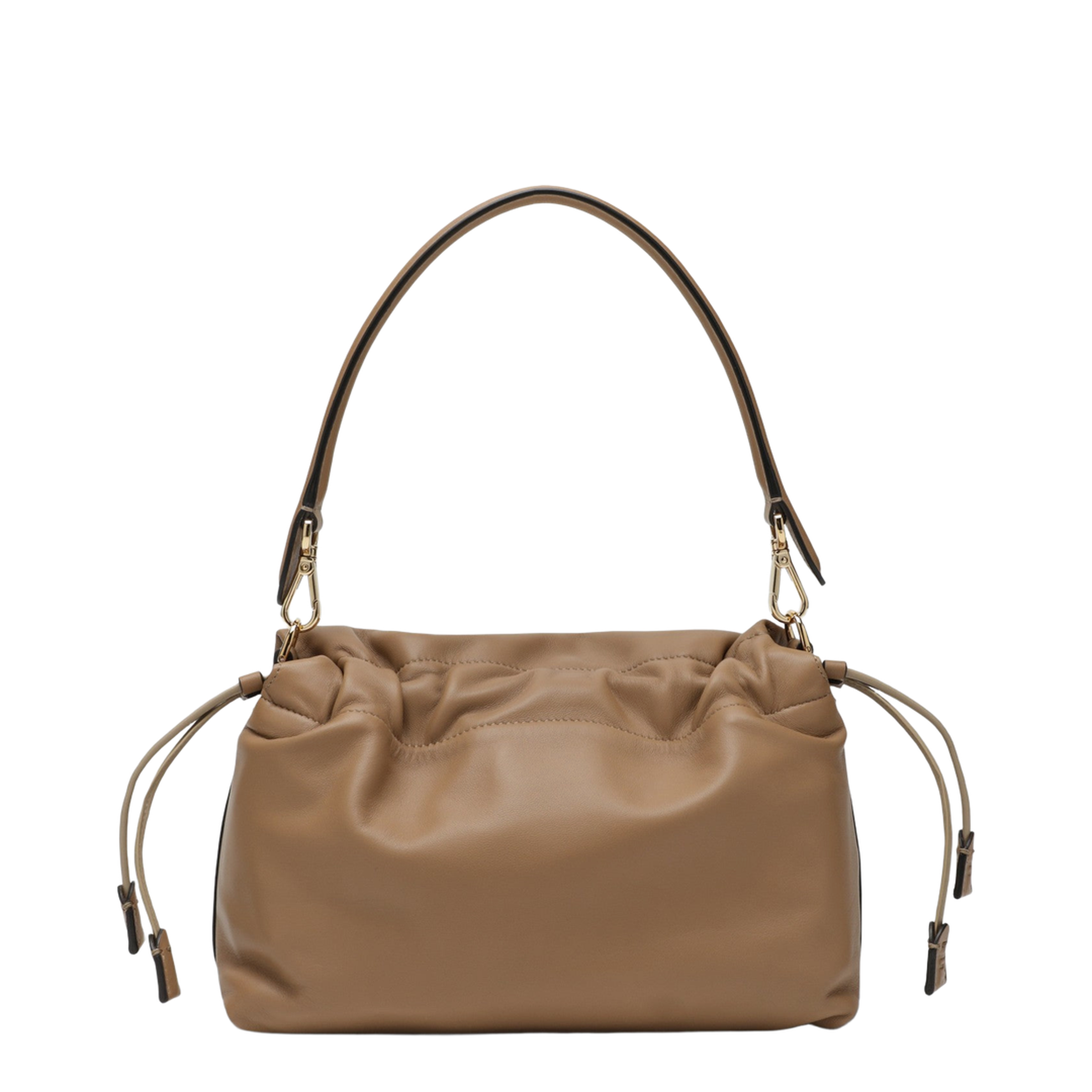 Mamma Baguette Medium Leather Shoulder Bag - Beige - Image 2