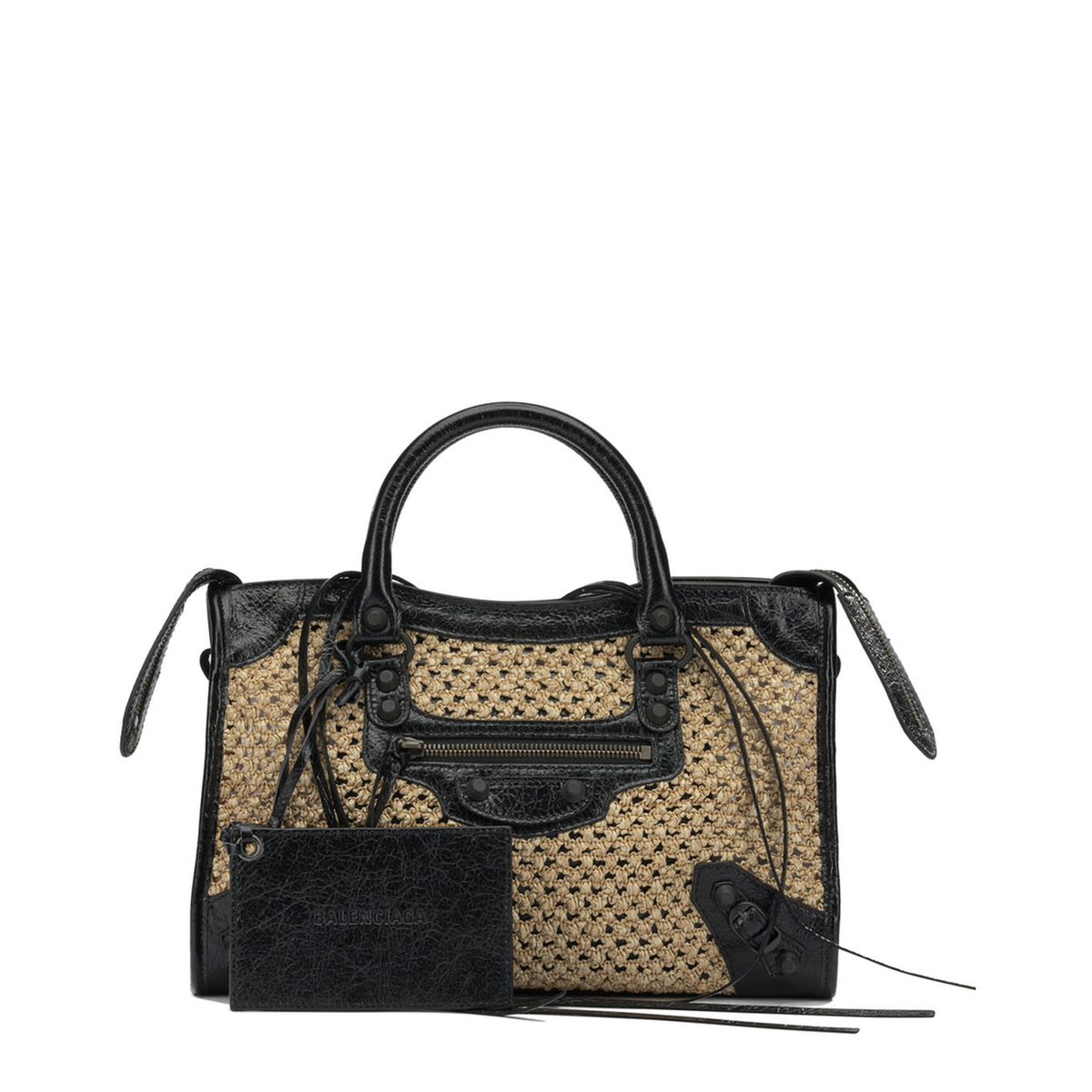 Le City Bag Small Handbags - Natural/Black - Image 1