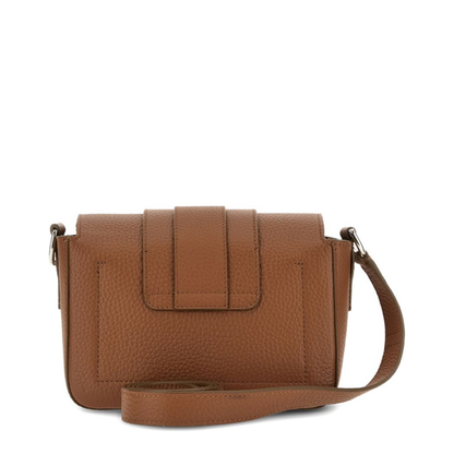 Trend Hammered Leather Flap Bag - Brown - Image 2