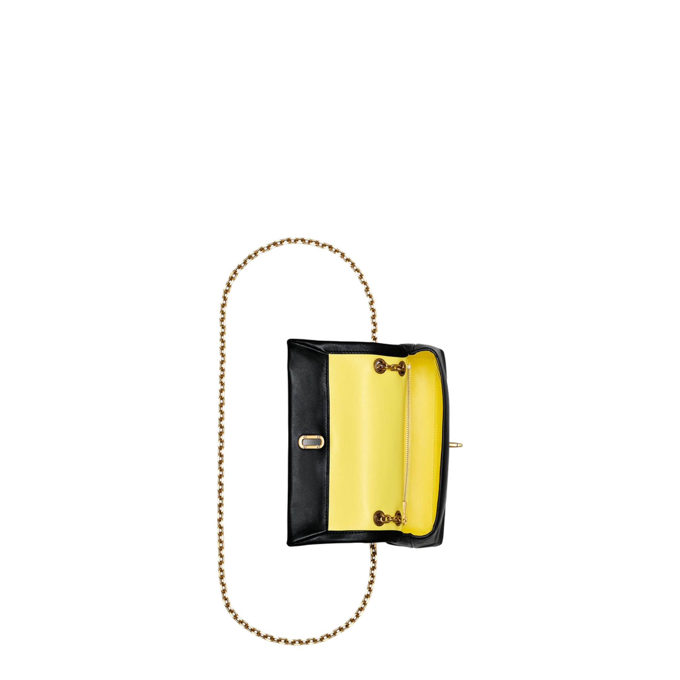 The Dual Mini Smooth Leather Shoulder Bag - Black - Image 3