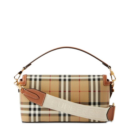 Note Coated Canvas Top Handle Bag - Archive Beige/Briar Brown - Image 5