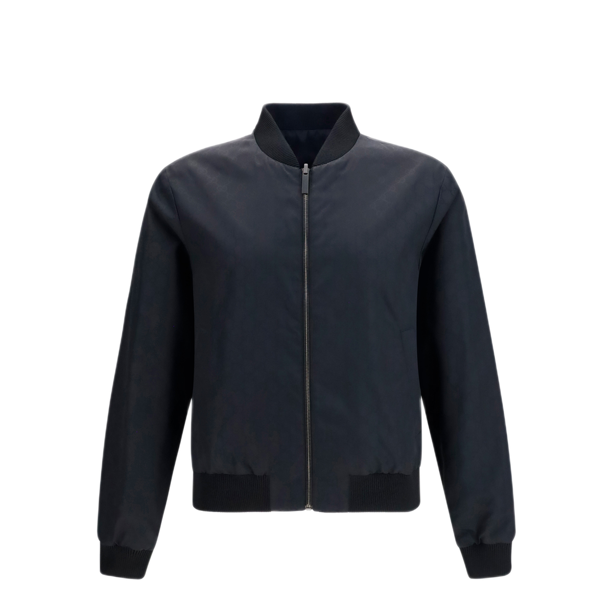 Reversible Zip Jacket In Lightweight Silk Faille - Image 1