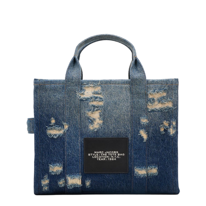 Denim Medium Rip And Repair Tote Bag - Image 4