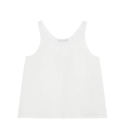 White Linen Top With Embroidery - Image 2