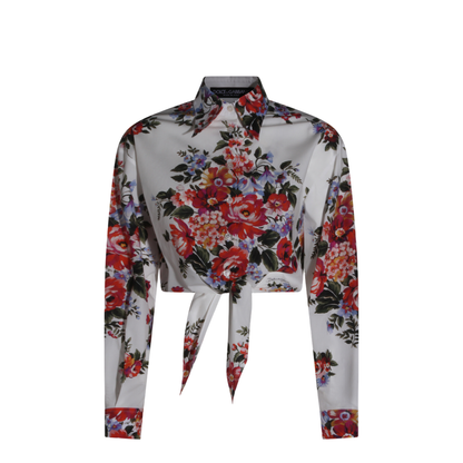 Floral Print Crop Shirt - Image 5