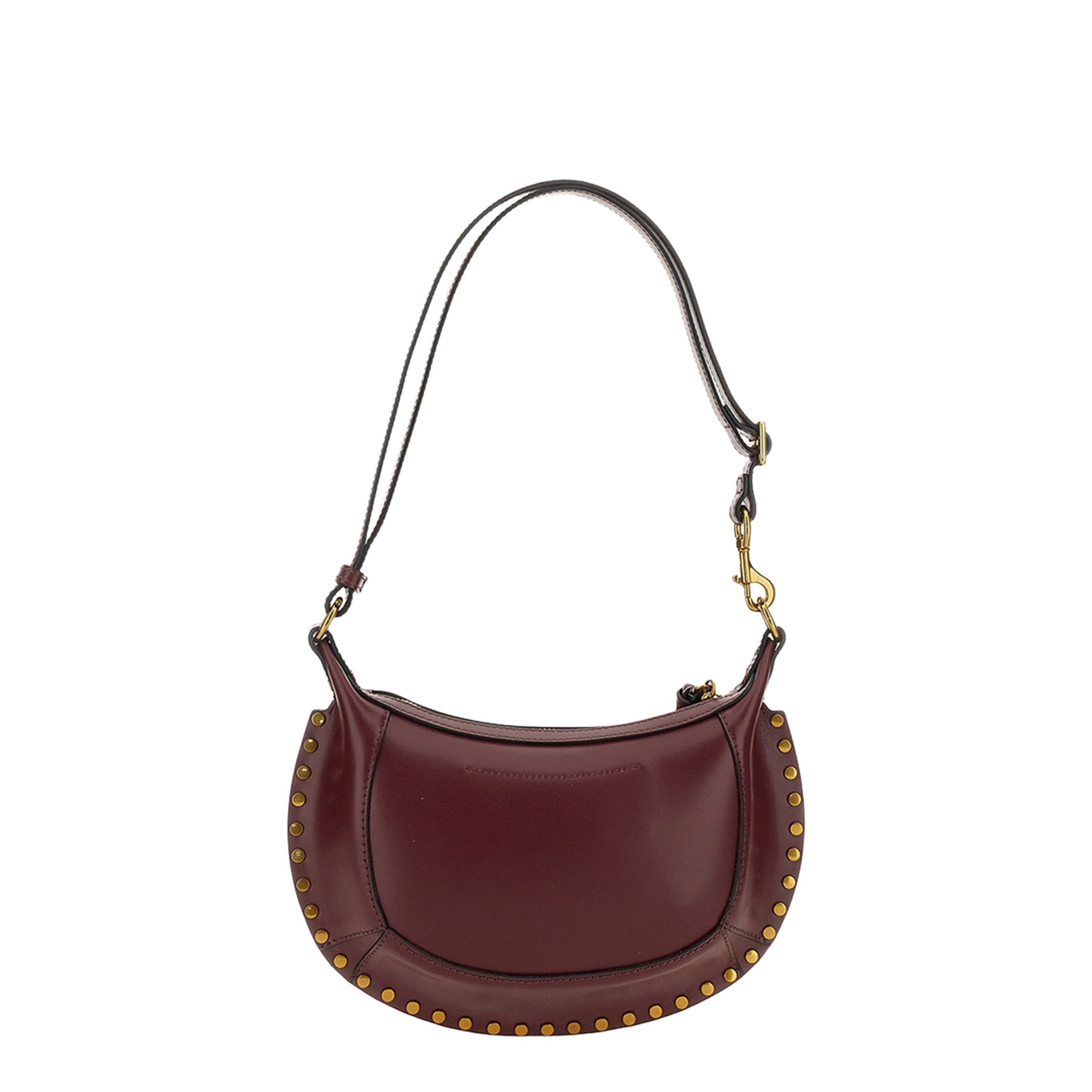 Oskan Moon Calfskin Shoulder Bag - Burgundy - Image 4