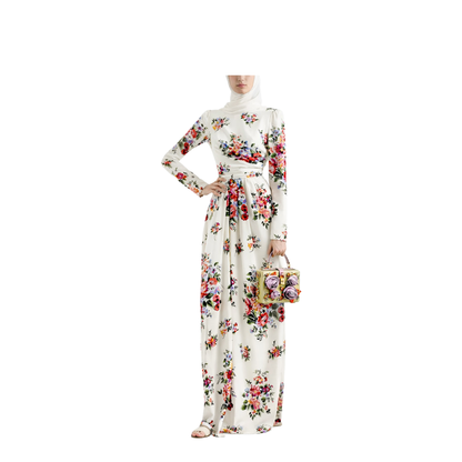 Long Dress with Floral Print - Image 2