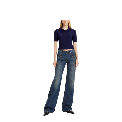 Silk and Cotton Polo Shirt - Image 2