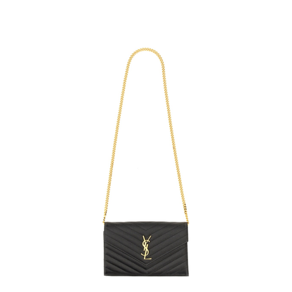 Classic Cassandre Chain Wallet In Grain De Poudre Leather - Image 1