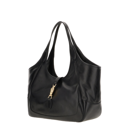 Mercato Medium Soft Leather Tote - Black - Image 2