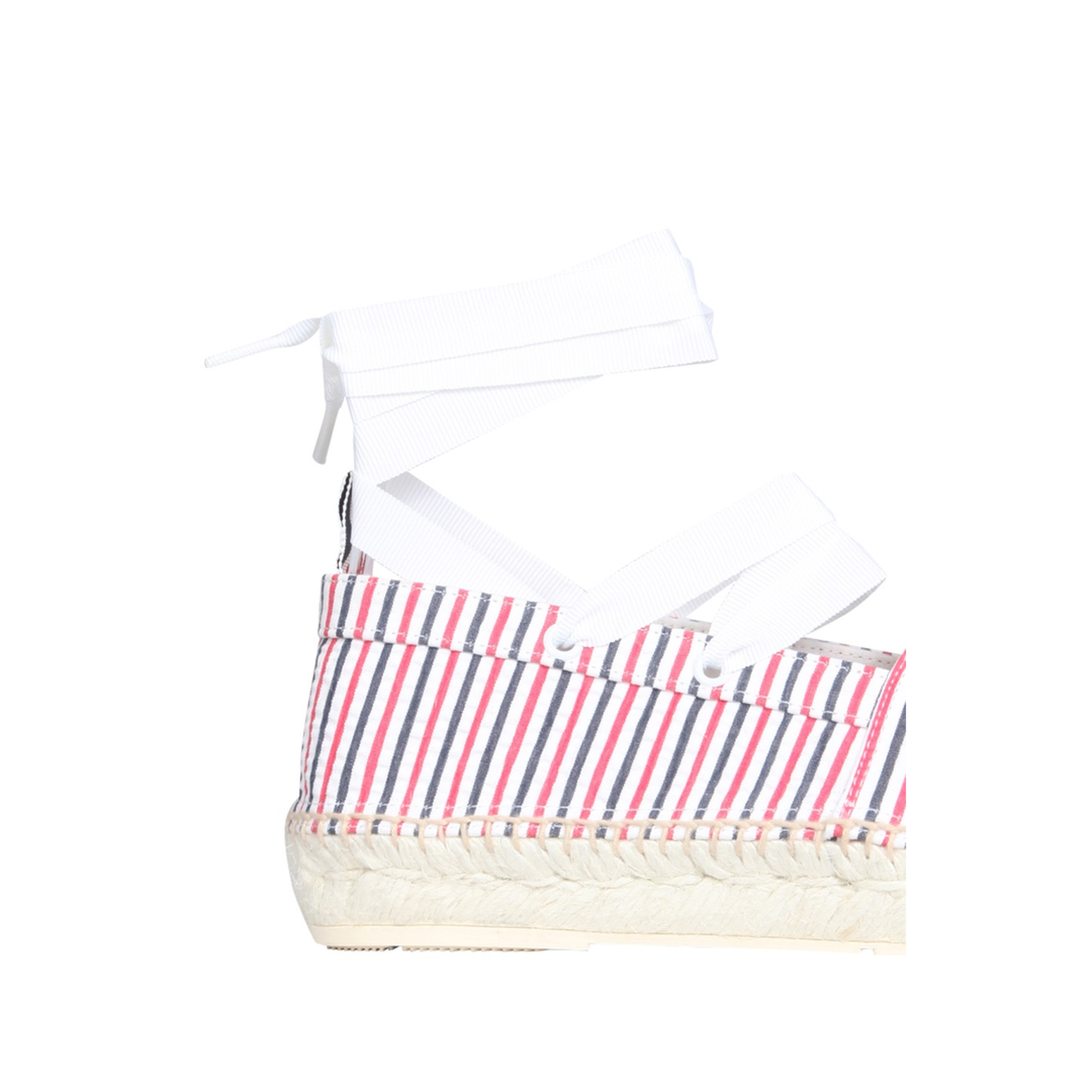 Seersucker Cotton Espadrilles - Image 4